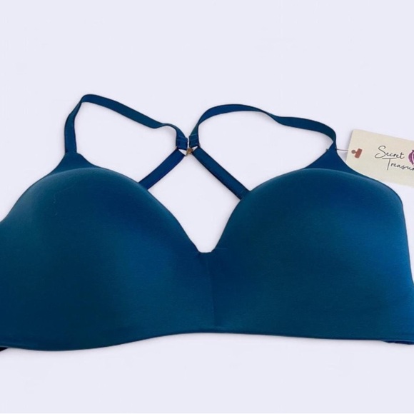 Secret Treasures Blue Seamless Bra with Criss-Cross Detail - Picture 5 of 5